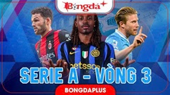 Lịch thi đấu vòng 3 Serie A 2026/27 trực tiếp ở đâu, kênh nào?